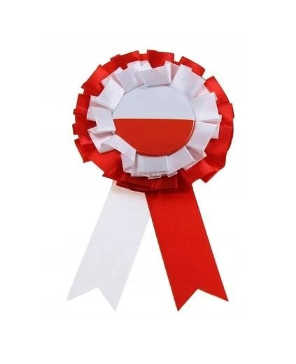 Kotylion narodowy "Biało-czerwony" Arpex